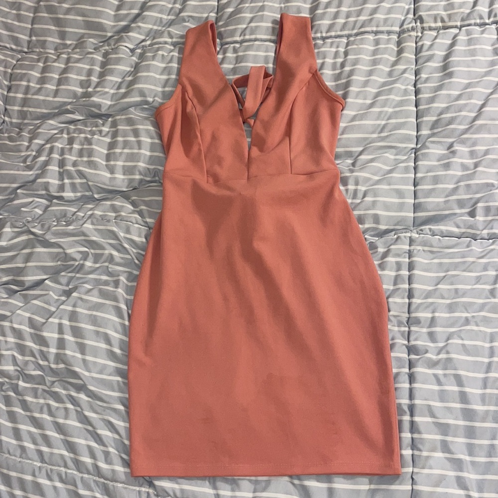 Bodycon dusty pink dress , US4-US6